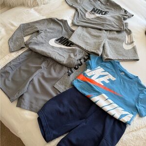 Nike Kids Matching Sets - Gray, Blue, Navy, Orange Accents